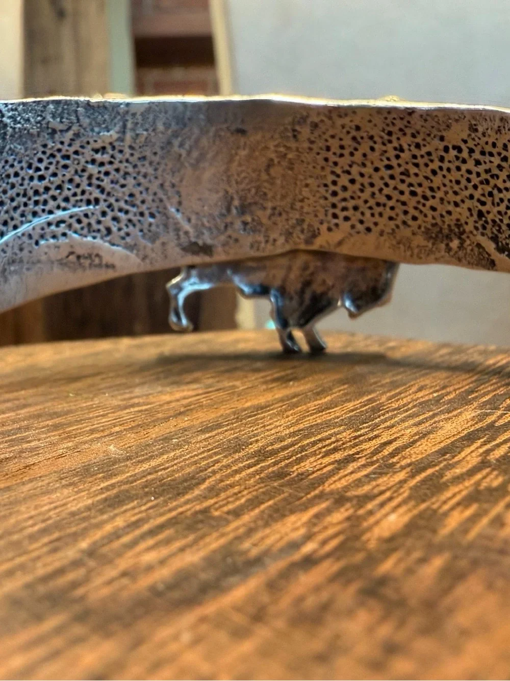 Tufa Cast Bison and Corn Motif Cuff for Men, A.C. Henry